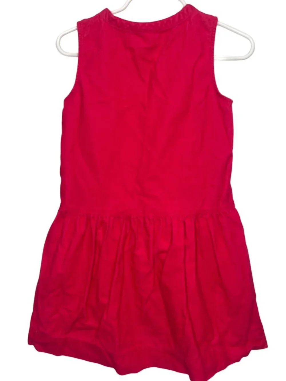 Baby GAP Girls Corduroy Dress Size 5 Pink Sleeveless Ruffle Toddler